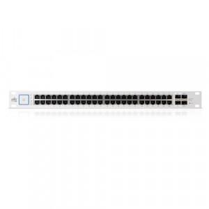 Ubiquiti UniFi (US-48-500W) Switch - 48 x Gigabit Ethernet Ports RJ45 PoE+ (30 W, 802.3at), 2 x SFP+ 10 GbE, 2 x SFP Gigabit Ethernet Ports, 1 x RJ45 LAN