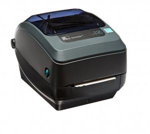 ZEBRA GX43-102720-000 Barcode Label Printer - 8MB, 4MB, Thermal Transfer, 300 dpi, Tear-Off, LCD Display